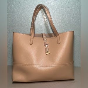 DK DONNA KARAN Beautiful Blush Leather Large Tote Bag NWOT